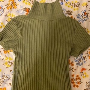 Cropped turtle neck